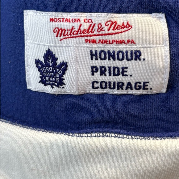 Mitchell & Ness Blue and Gray Toronto Maple Leafs Hoodie - Picture 6 of 6
